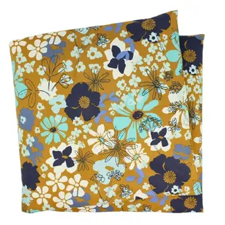 Dana Herbert Accessories Lg Heat Wrap Carmel and Aqua Floral - Lavender