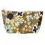 Dana Herbert Accessories Medium Makeup Bag - Carmel and Aqua Floral