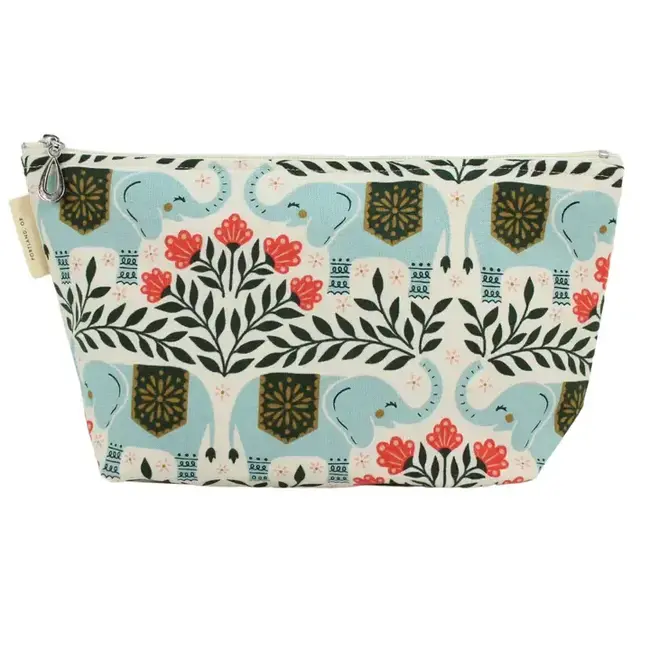 Dana Herbert Accessories Medium Makeup Bag - Elephants