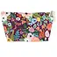 Dana Herbert Accessories Medium Makeup Bag - Burgundy Garden Party