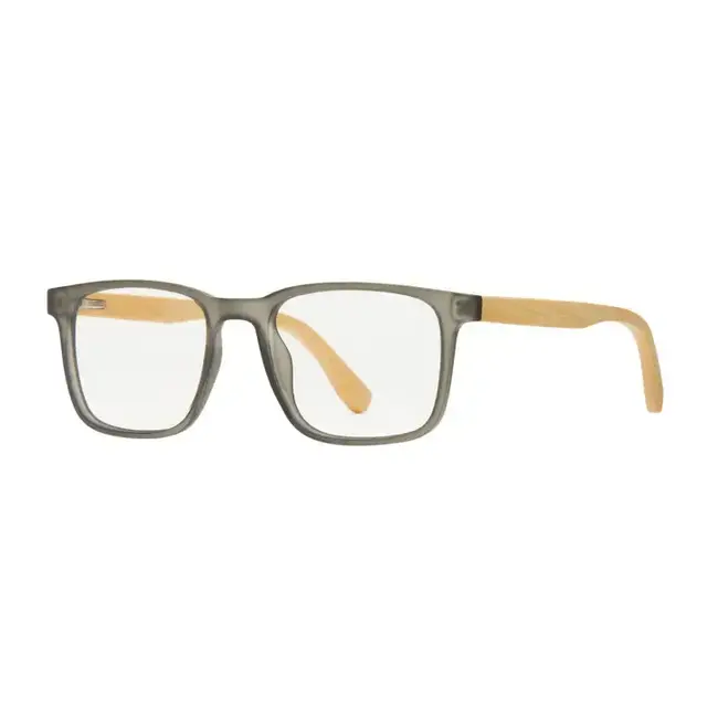 Blue Planet Eyewear Davis - Grey/Bamboo +0.00 Blue Light