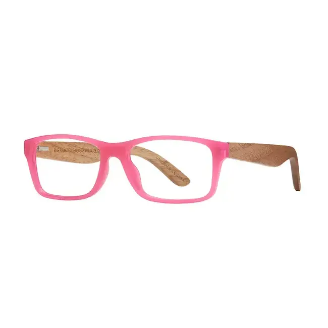Blue Planet Eyewear Anza - Hot Pink/Walnut Wood +1.75