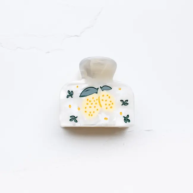 Tiepology Lemon Tree in Bloom Hair Claw Clip