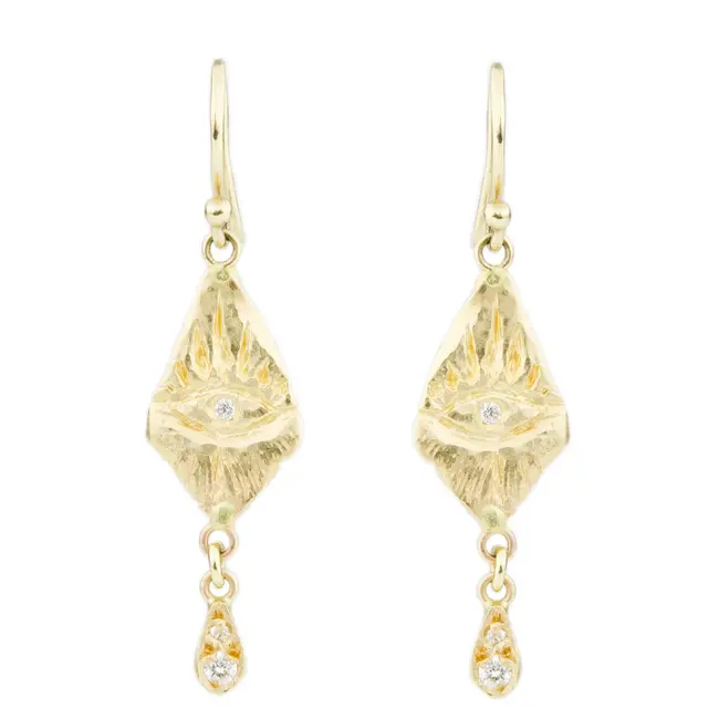 Victoria Cunningham FINE Fiery Eye Earrings