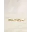 Victoria Cunningham FINE Gold Hoop with 3 Diamonds