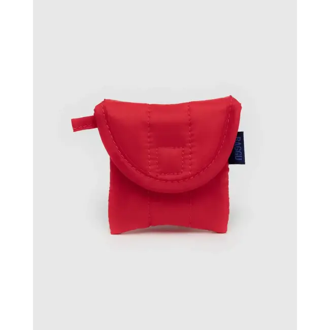 Baggu Puffy Earbuds Case - Candy Apple