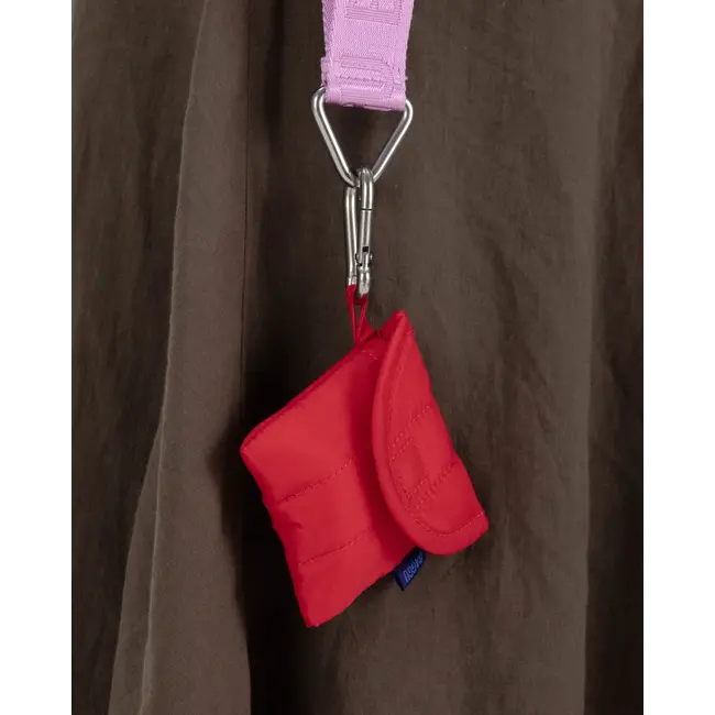 Baggu Puffy Earbuds Case - Candy Apple