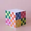 Idlewild Co. Rainbow Check - Sticky Note Cube