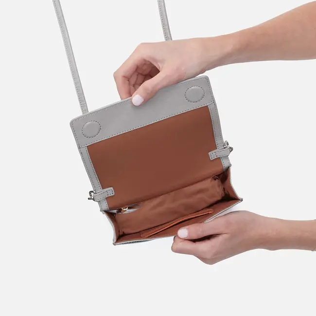 Hobo Jill Phone Crossbody-Light Grey