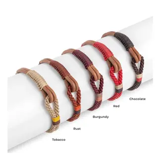 Makarla Leather Bracelet - Tobacco