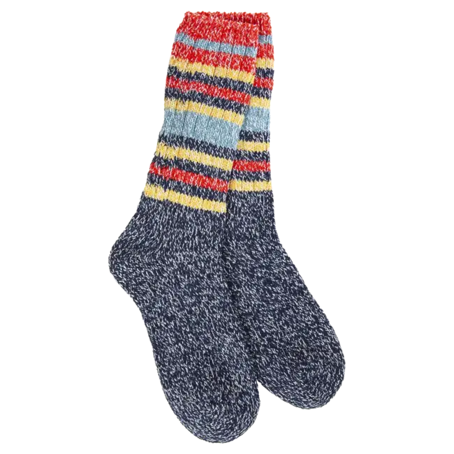 Crescent Sock Company Weekend Collection  Indigo Stripe