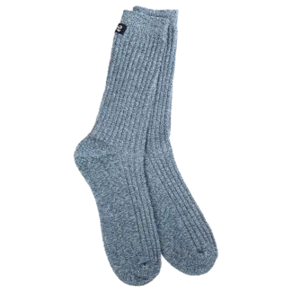 Crescent Sock Company Heathered Indigo/White - Express Collection Socks