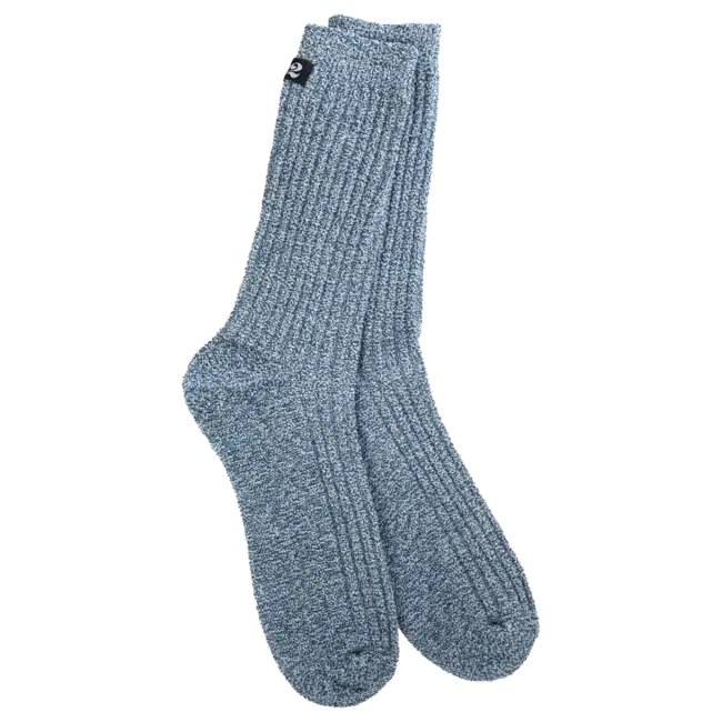 Crescent Sock Company Heathered Indigo/White - Express Collection Socks