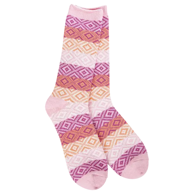 Crescent Sock Company Pink Multi - Weekend Collection Socks