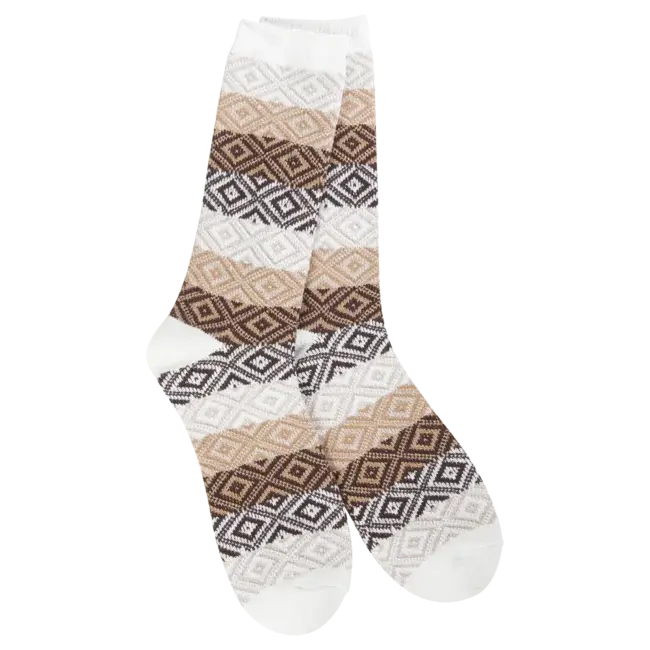 Crescent Sock Company Chocolate Multi - Weekend Collection Socks