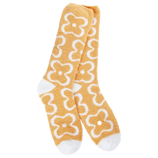 Crescent Sock Company Flower Amber - Cozy Collection Socks