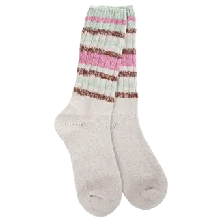 Crescent Sock Company Mushroom Stripe - Weekend Collection Socks