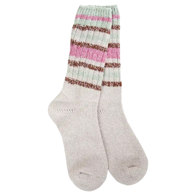 Crescent Sock Company Mushroom Stripe - Weekend Collection Socks