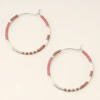 Scout Miyuki Small Hoop - Blush Multi/Silver