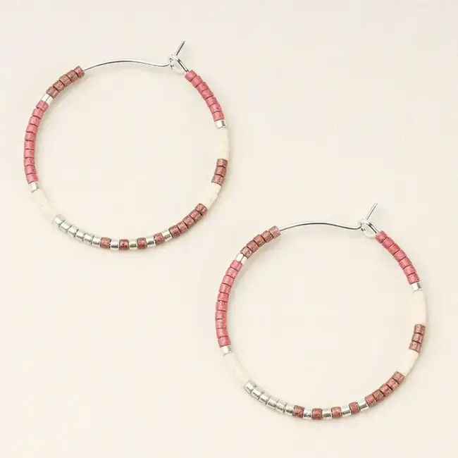 Scout Miyuki Small Hoop - Blush Multi/Silver