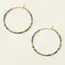 Scout Miyuki Small Hoop - Turquoise Mint/Gold