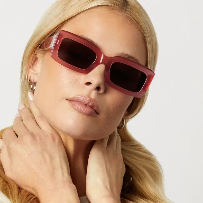 Diff Eyewear Indy - Guava + Grey