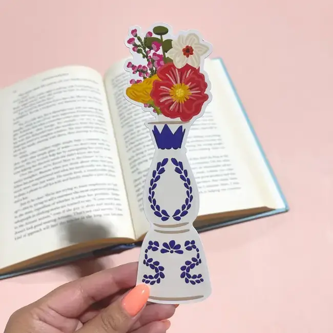 Bloomwolf Studio Azul Floral Bookmark
