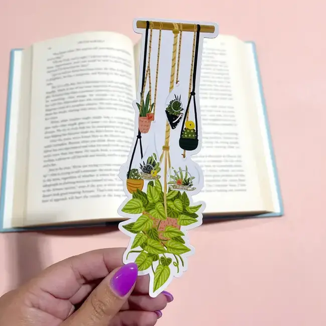 Bloomwolf Studio Hanging Plants Bookmark
