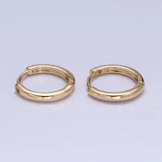 GF Medium Dainty Gold Hoop Earrings