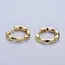 GP 16mm Flat Twist Geometric Huggie Earrings