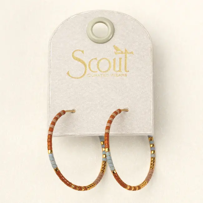 Scout Miyuki Small Hoop - Desert Multi/Gold