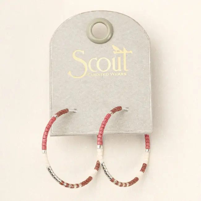 Scout Miyuki Small Hoop - Blush Multi/Silver