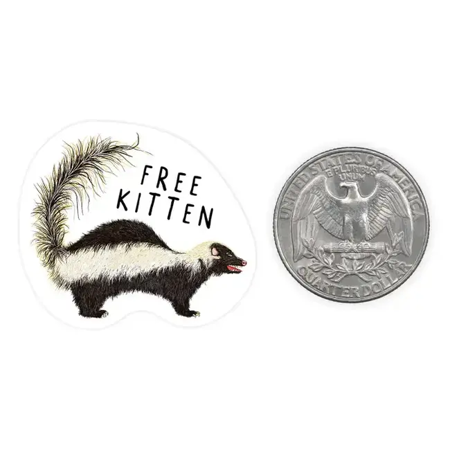 Nice Enough Stickers Mini Stickers Free Kitten
