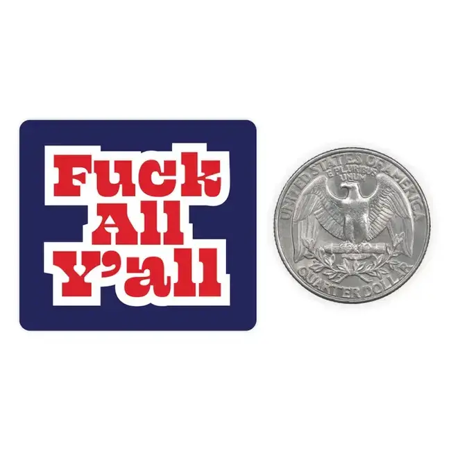 Nice Enough Stickers Mini Stickers Fuck All Ya'll