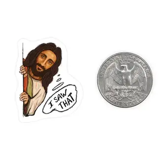 Nice Enough Stickers Mini Sticker- I Saw That