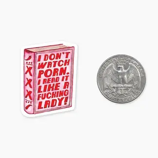Nice Enough Stickers Mini Sticker- Lady Porn