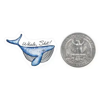 Nice Enough Stickers Whale Shit - Mini Sticker