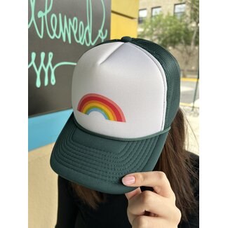 Arie B Designs Dark Green/White Rainbow Center M/L