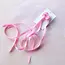 Tiepology Satin Ribbon Hair Tie Set Candy Pink