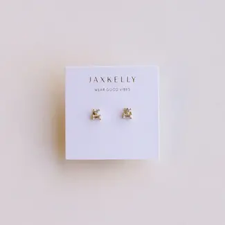 JaxKelly Double Stud Stack - White CZ