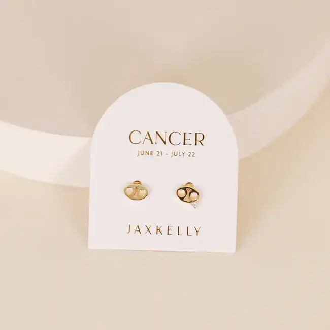 JaxKelly Zodiac Earrings - Cancer