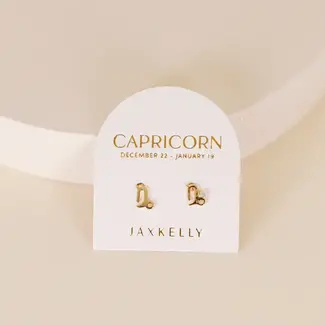 JaxKelly Zodiac Earrings - Capricorn