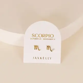 JaxKelly Zodiac Earrings - Scorpio
