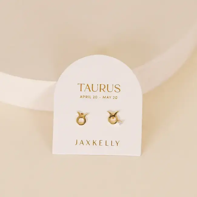 JaxKelly Zodiac Earrings -Taurus
