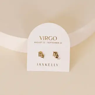 JaxKelly Zodiac Earrings - Virgo