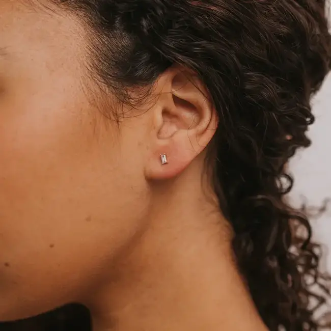 JaxKelly Earrings Baguette Lilac