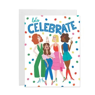 Punch Bowl Paper Let's Celebrate Card