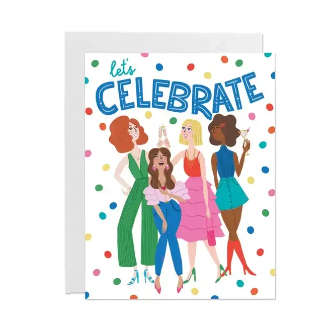 Punch Bowl Paper Let's Celebrate Card