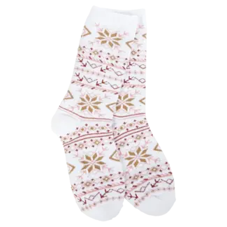 Crescent Sock Company Weekend Collection - Fair Isle White Multi
