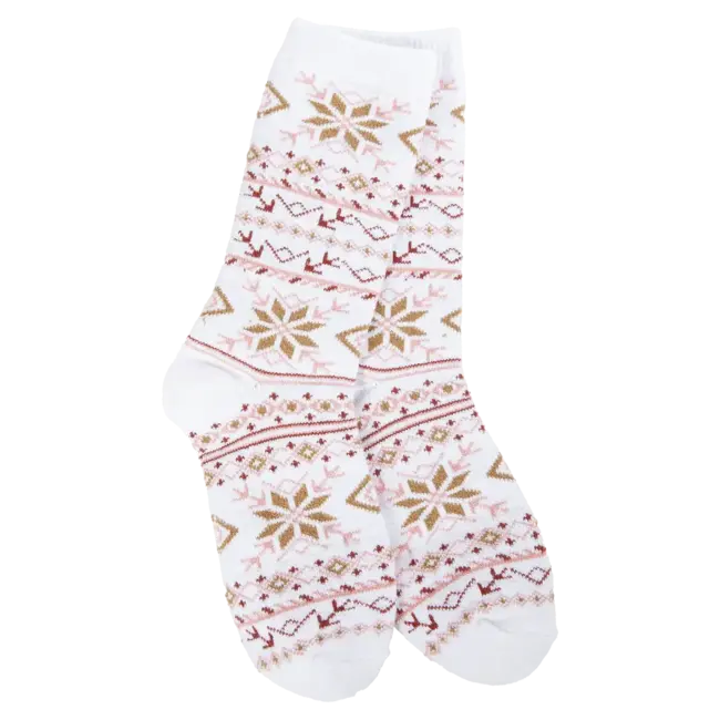 Crescent Sock Company Weekend Collection - Fair Isle White Multi
